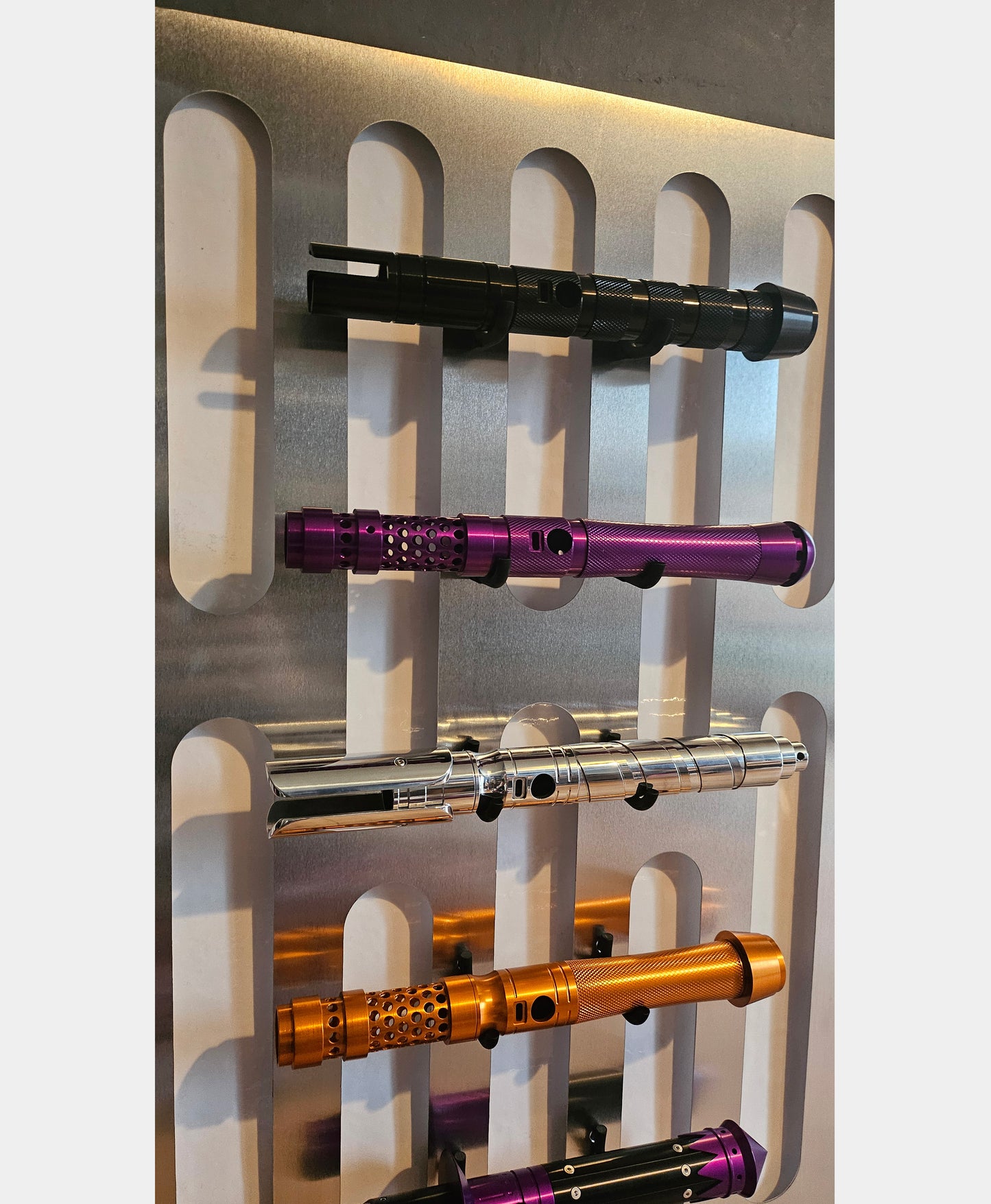 Death Star Wall Panel 1m x 50cm With Optional Lightsaber Mounts - Pre Order Ships in 6 Weeks